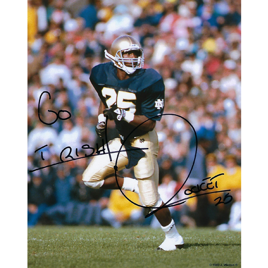 Rocket Ismail Notre Dame Signed Colour Photo 8x10 - Ultimate Tailgate Party